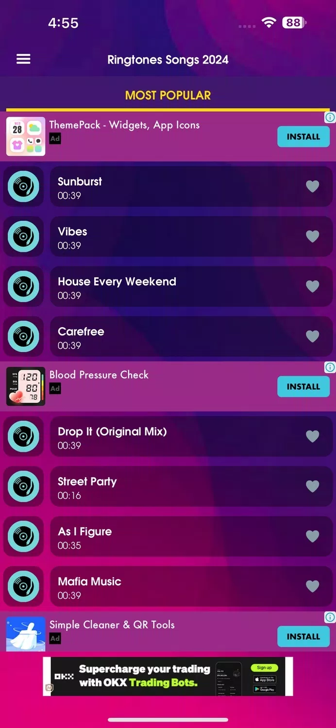 Ứng dụng Ringtones for iPhone: Music (Ảnh: Internet) Ứng dụng Ringtones for iPhone: Music (Ảnh: Internet)