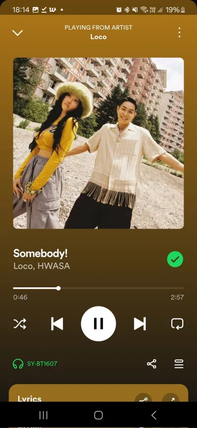 Bài hát "Somebody!" (Ảnh: Internet)