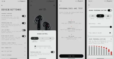 Ứng dụng điều khiển tai nghe Nothing Ear 2 trên điện thoại (Ảnh: Internet) Ứng dụng điều khiển tai nghe Nothing Ear 2 trên điện thoại (Ảnh: Internet)