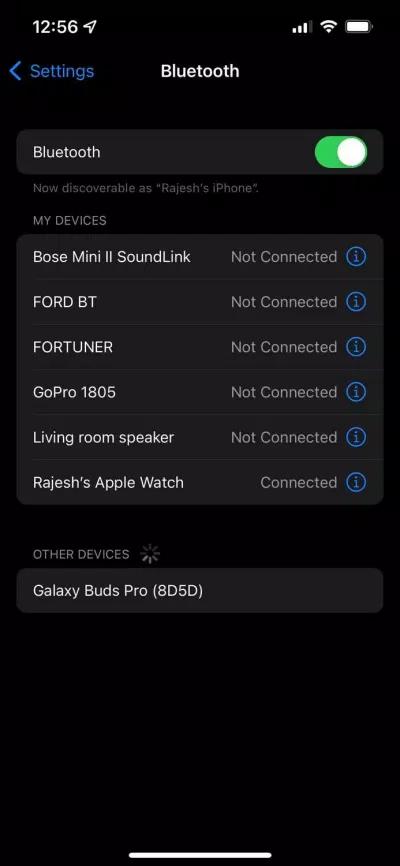 Ghép nối tai nghe Galaxy Buds trên iPhone (Ảnh: Internet) Ghép nối tai nghe Galaxy Buds trên iPhone (Ảnh: Internet)