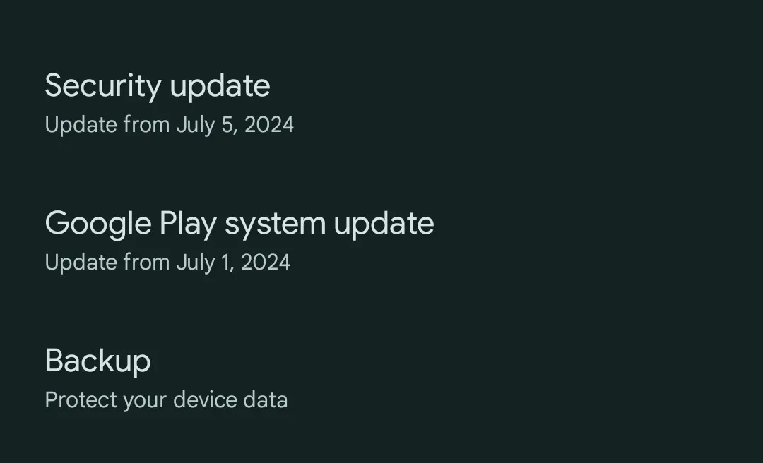 Android 15 Beta 4 được cài đặt sẵn bản cập nhật hệ thống Google Play mới nhất (Ảnh: Internet) Android 15 Beta 4 được cài đặt sẵn bản cập nhật hệ thống Google Play mới nhất (Ảnh: Internet)