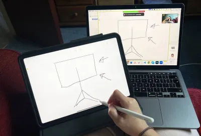 Tính năng chia sẻ màn hình trên iPad và MacBook khi sử dụng Zoom (Ảnh: Internet) Tính năng chia sẻ màn hình trên iPad và MacBook khi sử dụng Zoom (Ảnh: Internet)