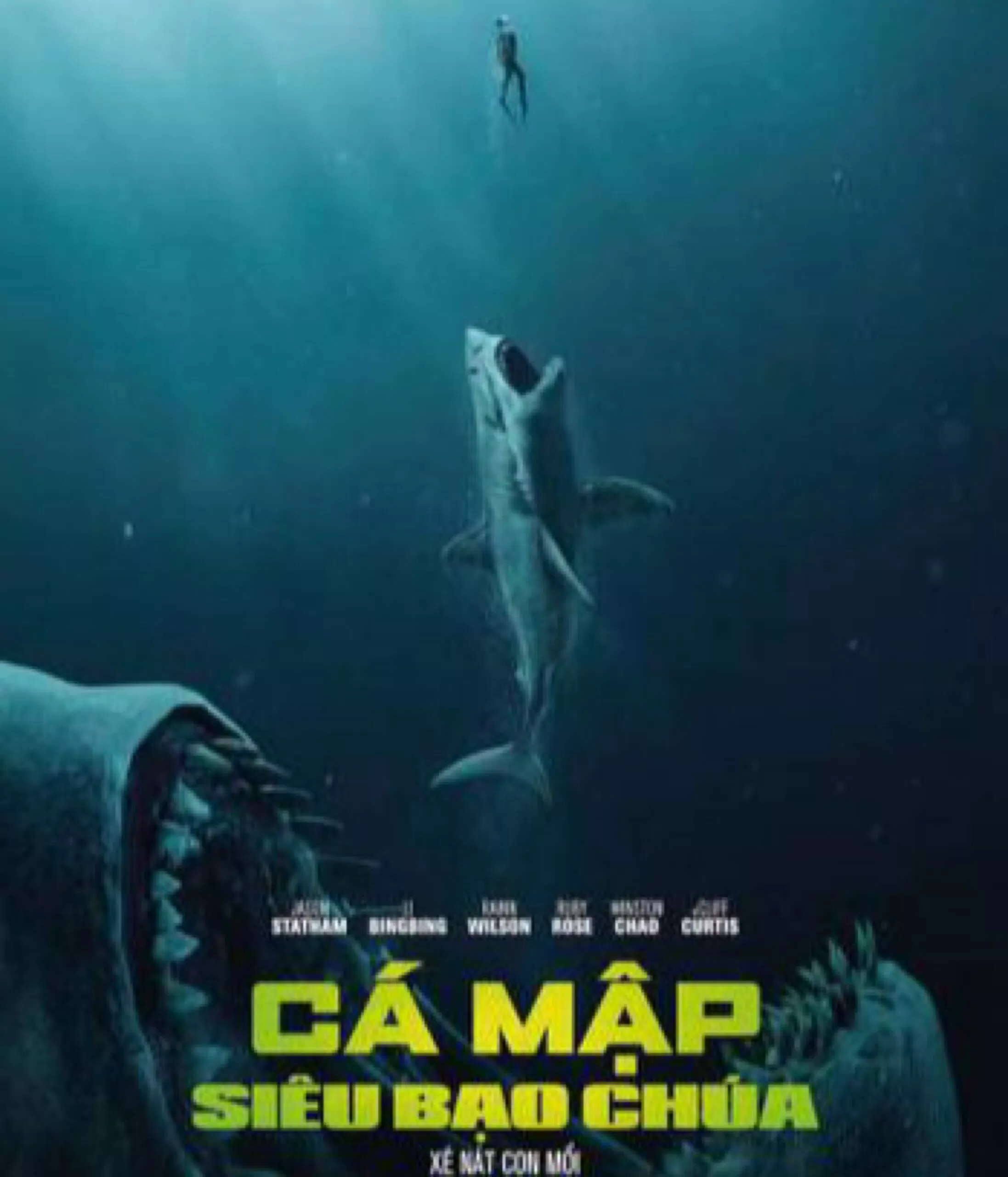 Cá mập siêu bạo chúa là bộ phim ăn khách vào năm 2018(Ảnh:Internet)