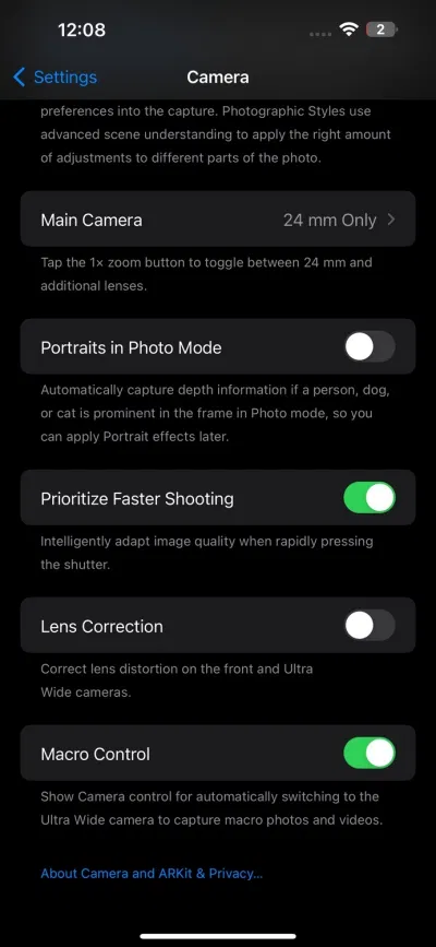 Tắt chế độ macro trên iPhone (Ảnh: Internet) Tắt chế độ macro trên iPhone (Ảnh: Internet)