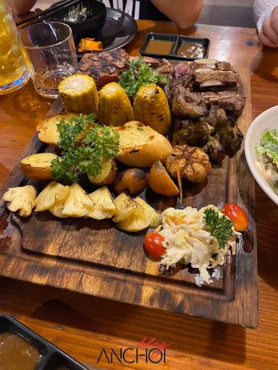 Combo thịt nướng tại Xưởng Bia Restaurant (nguồn: BlogAnChoi)