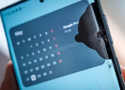 Màn hình điện thoại bị nứt vỡ (Ảnh: Internet) Màn hình điện thoại bị nứt vỡ (Ảnh: Internet)