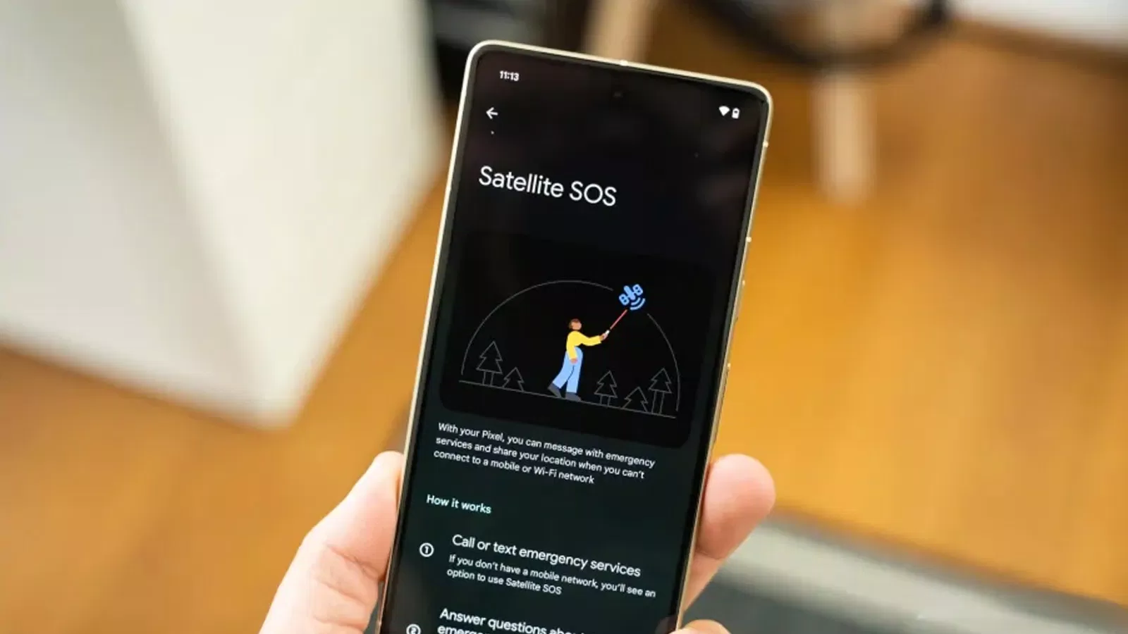Tính năng hỗ trợ vệ tinh của dòng Pixel (Ảnh: Internet) Tính năng hỗ trợ vệ tinh của dòng Pixel (Ảnh: Internet)