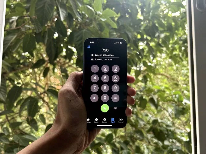 Màn hình iPhone hiển thị tính năng quay số T9 trong ứng dụng Điện thoại (Ảnh: Internet) Màn hình iPhone hiển thị tính năng quay số T9 trong ứng dụng Điện thoại (Ảnh: Internet)