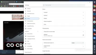 Menu cài đặt của Pixelbook Go (Ảnh: Internet) Menu cài đặt của Pixelbook Go (Ảnh: Internet)