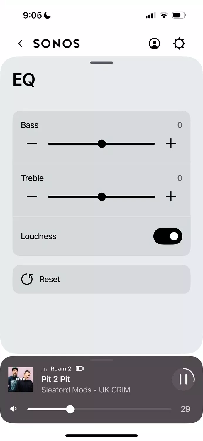 Ứng dụng Sonos điều khiển loa Roam 2 trên điện thoại (Ảnh: Internet) Ứng dụng Sonos điều khiển loa Roam 2 trên điện thoại (Ảnh: Internet)