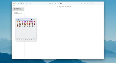 Nhập biểu tượng cảm xúc emoji trong ứng dụng Apple Notes trên máy Mac (Ảnh: Internet) Nhập biểu tượng cảm xúc emoji trong ứng dụng Apple Notes trên máy Mac (Ảnh: Internet)