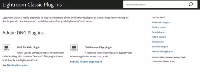 Plugin cổ điển của Lightroom (Ảnh: Internet) Plugin cổ điển của Lightroom (Ảnh: Internet)
