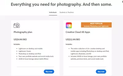 Đăng ký Lightroom Classic (Ảnh: Internet) Đăng ký Lightroom Classic (Ảnh: Internet)