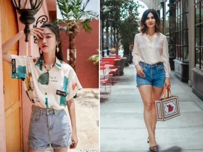 Mix quần short và áo sơ mi giúp các nàng thêm trẻ trung hơn (Nguồn: Internet) Mix quần short và áo sơ mi giúp các nàng thêm trẻ trung hơn (Nguồn: Internet)