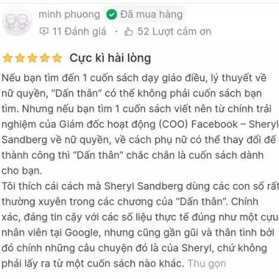 Đánh giá trên Tiki (Nguồn: Internet)