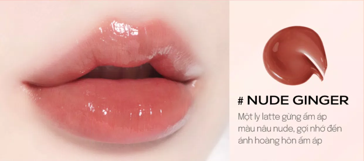 Son nước Inga Glassy Water Glow Lip Tint