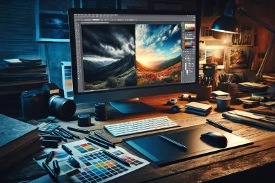 Chỉnh sửa ảnh và thiết kế đồ họa đều là công việc sáng tạo (Ảnh: Internet) Chỉnh sửa ảnh và thiết kế đồ họa đều là công việc sáng tạo (Ảnh: Internet)