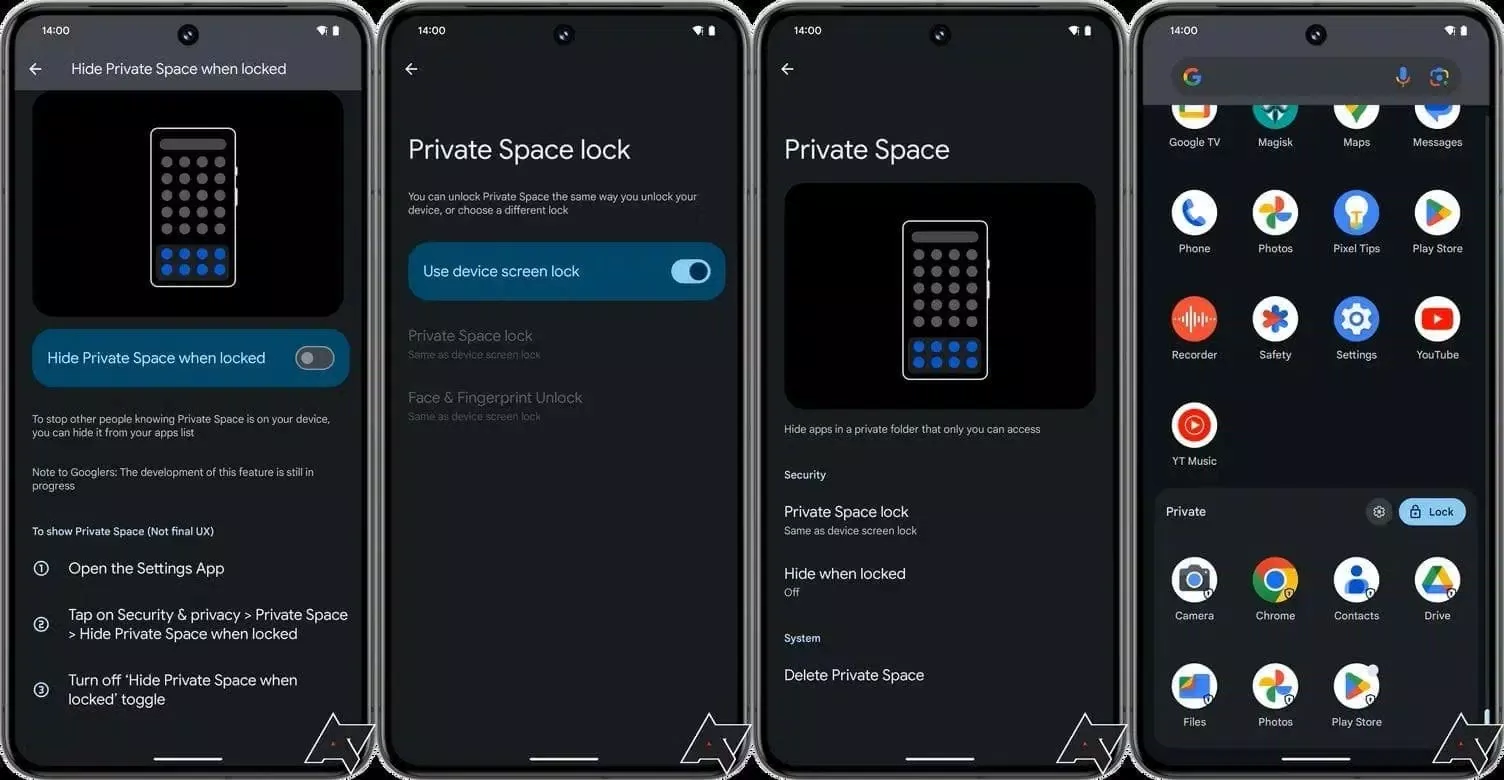 Private Space trên Android 15 (Ảnh: Internet) Private Space trên Android 15 (Ảnh: Internet)