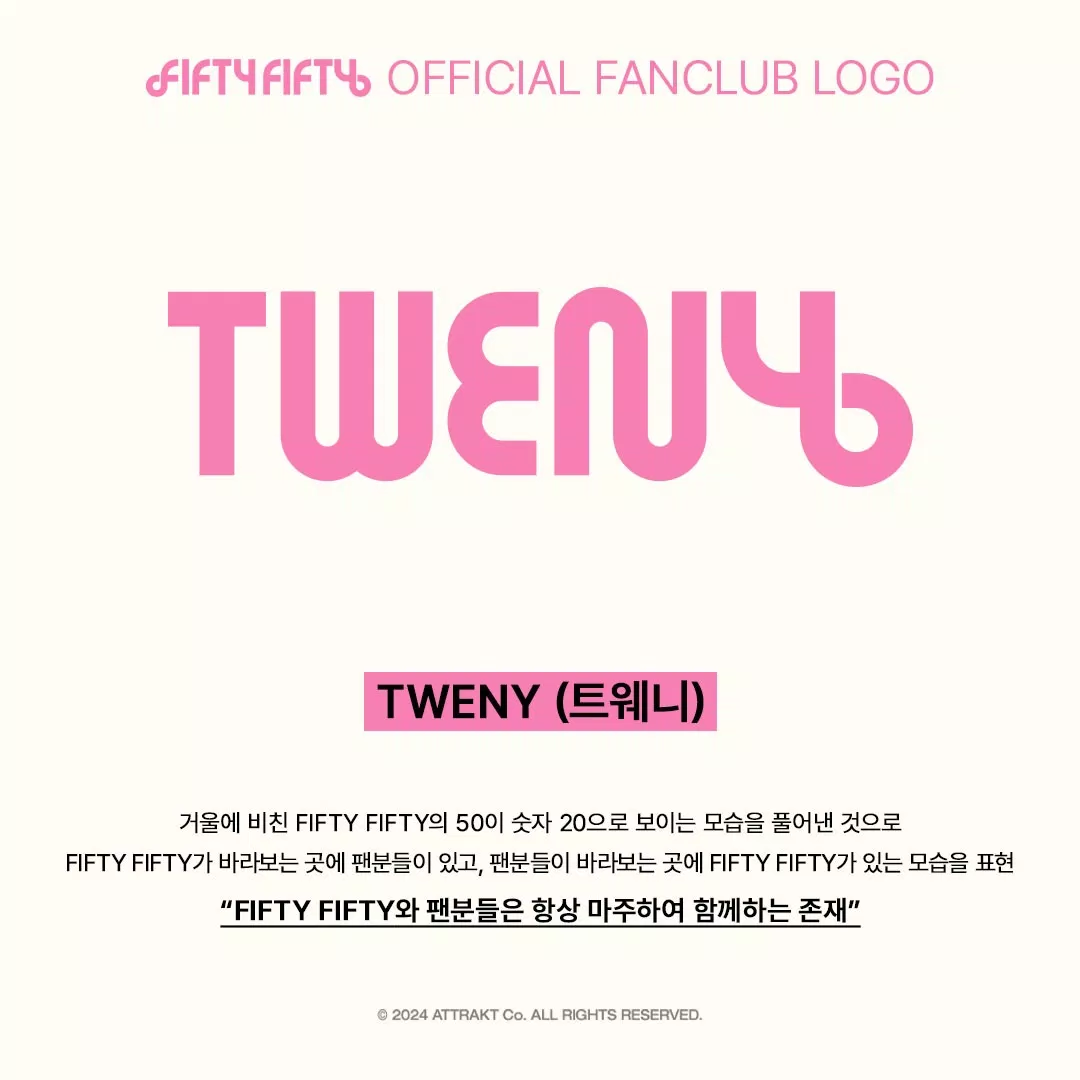 FIFTY FIFTY có tên fandom mới là "TWENY" (Ảnh: Internet)