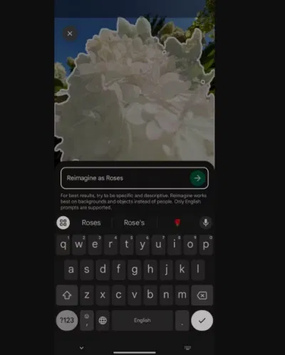 Sử dụng tính năng Reimagine trên điện thoại Pixel 9 (Ảnh: Internet) Sử dụng tính năng Reimagine trên điện thoại Pixel 9 (Ảnh: Internet)