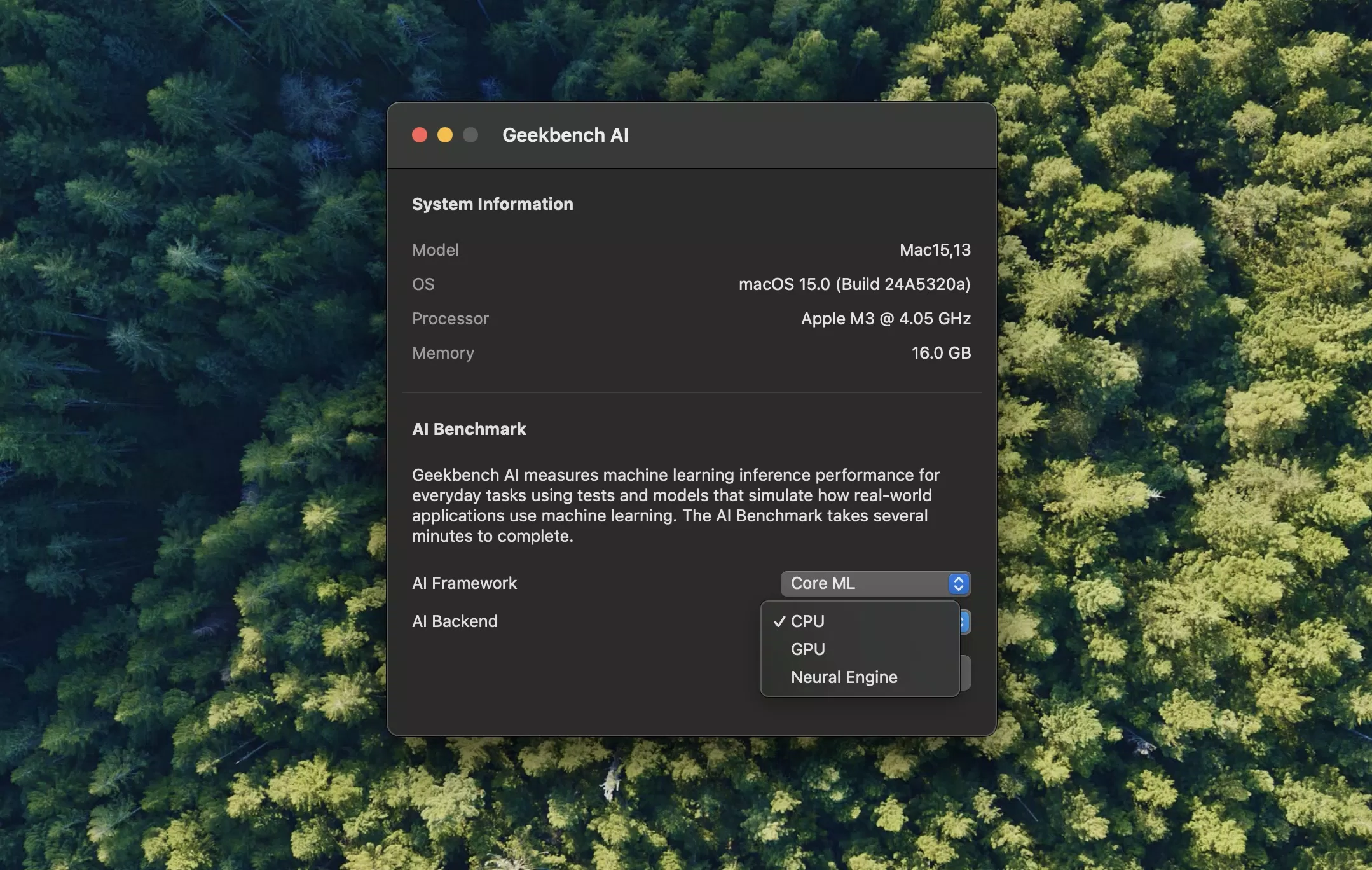 Geekbench AI có thể chạy các tác vụ AI trên CPU, GPU hoặc NPU của bạn (khi hệ thống của bạn có NPU tương thích) (Ảnh: Internet) Geekbench AI có thể chạy các tác vụ AI trên CPU, GPU hoặc NPU của bạn (khi hệ thống của bạn có NPU tương thích) (Ảnh: Internet)