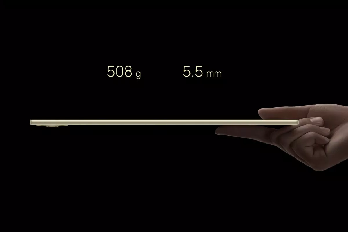 MatePad Pro 12.2 có độ dày chỉ 5,5mm và trọng lượng 508 gram (Ảnh: Internet) MatePad Pro 12.2 có độ dày chỉ 5,5mm và trọng lượng 508 gram (Ảnh: Internet)