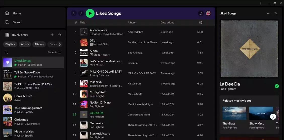 Sử dụng Spotify phiên bản web trên Chromebook (Ảnh: Internet)