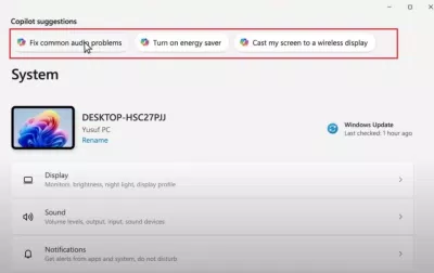 Copilot có thể cung cấp các gợi ý, hỗ trợ trực tiếp ngay trên thanh Start Menu, biến nó thành một trợ lý ảo thông minh luôn sẵn sàng phục vụ (Ảnh: Internet) Copilot có thể cung cấp các gợi ý, hỗ trợ trực tiếp ngay trên thanh Start Menu, biến nó thành một trợ lý ảo thông minh luôn sẵn sàng phục vụ (Ảnh: Internet)