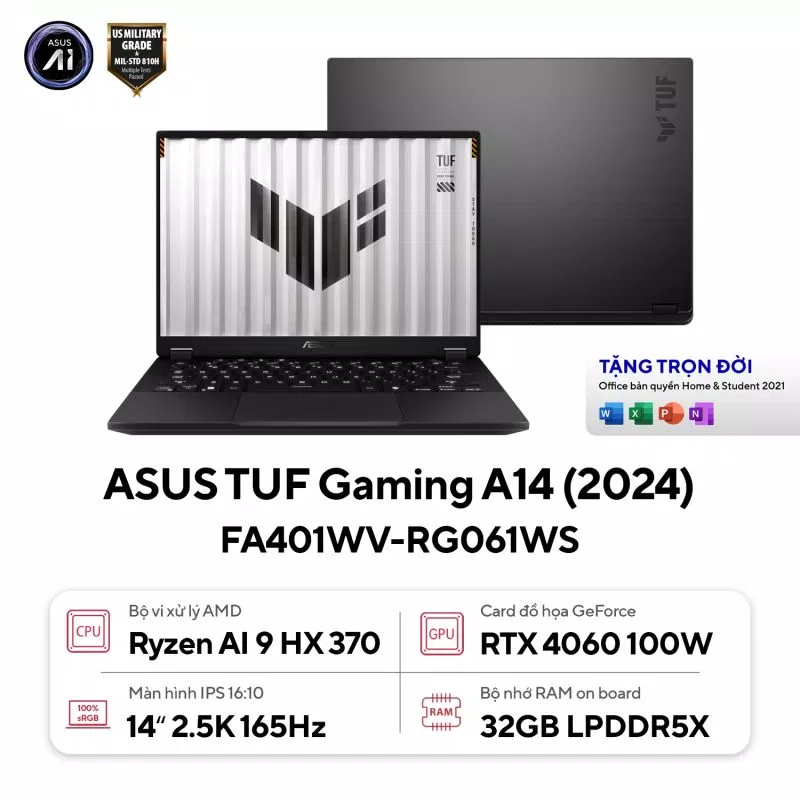 Cấu hình Asus TUF Gaming A14 2024 (Nguồn: Internet)