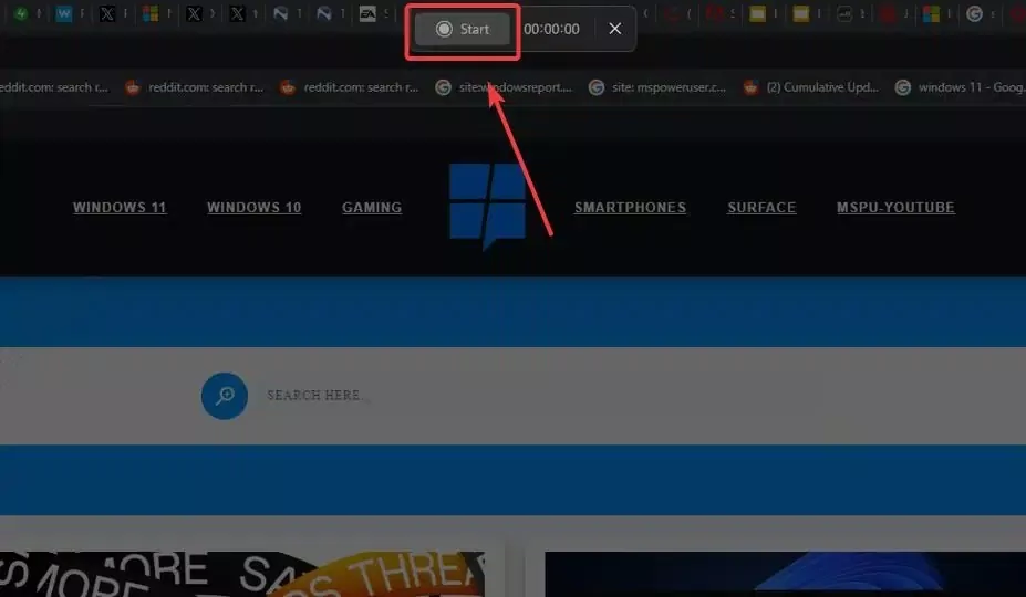 Quay màn hình Windows 11 bằng Snipping Tool (Ảnh: Internet)