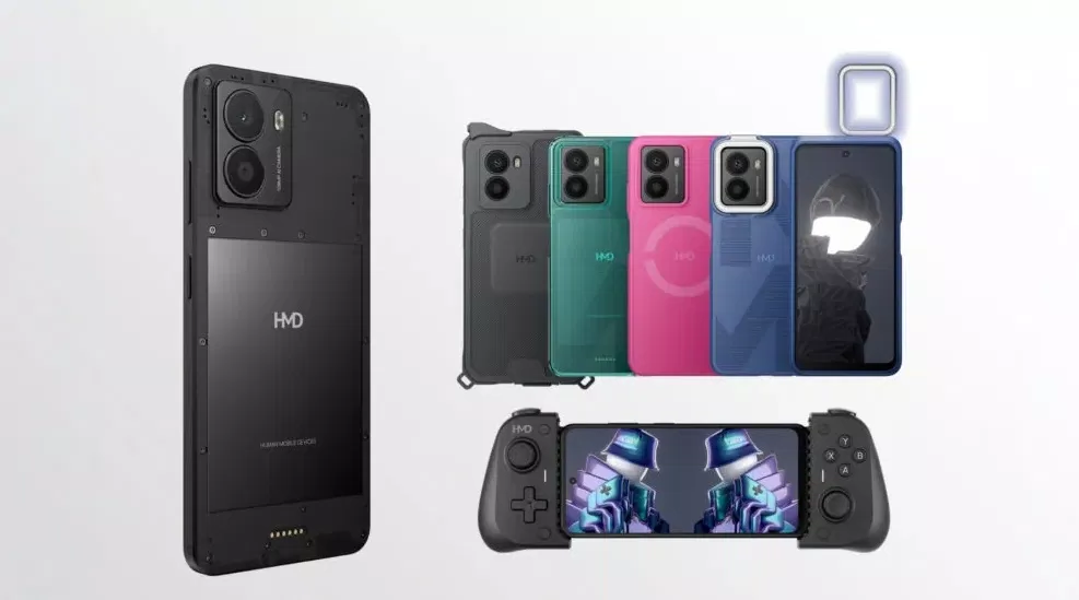 Điện thoại HMD Fusion với các bộ phận bổ sung (Ảnh: Internet) Điện thoại HMD Fusion với các bộ phận bổ sung (Ảnh: Internet)