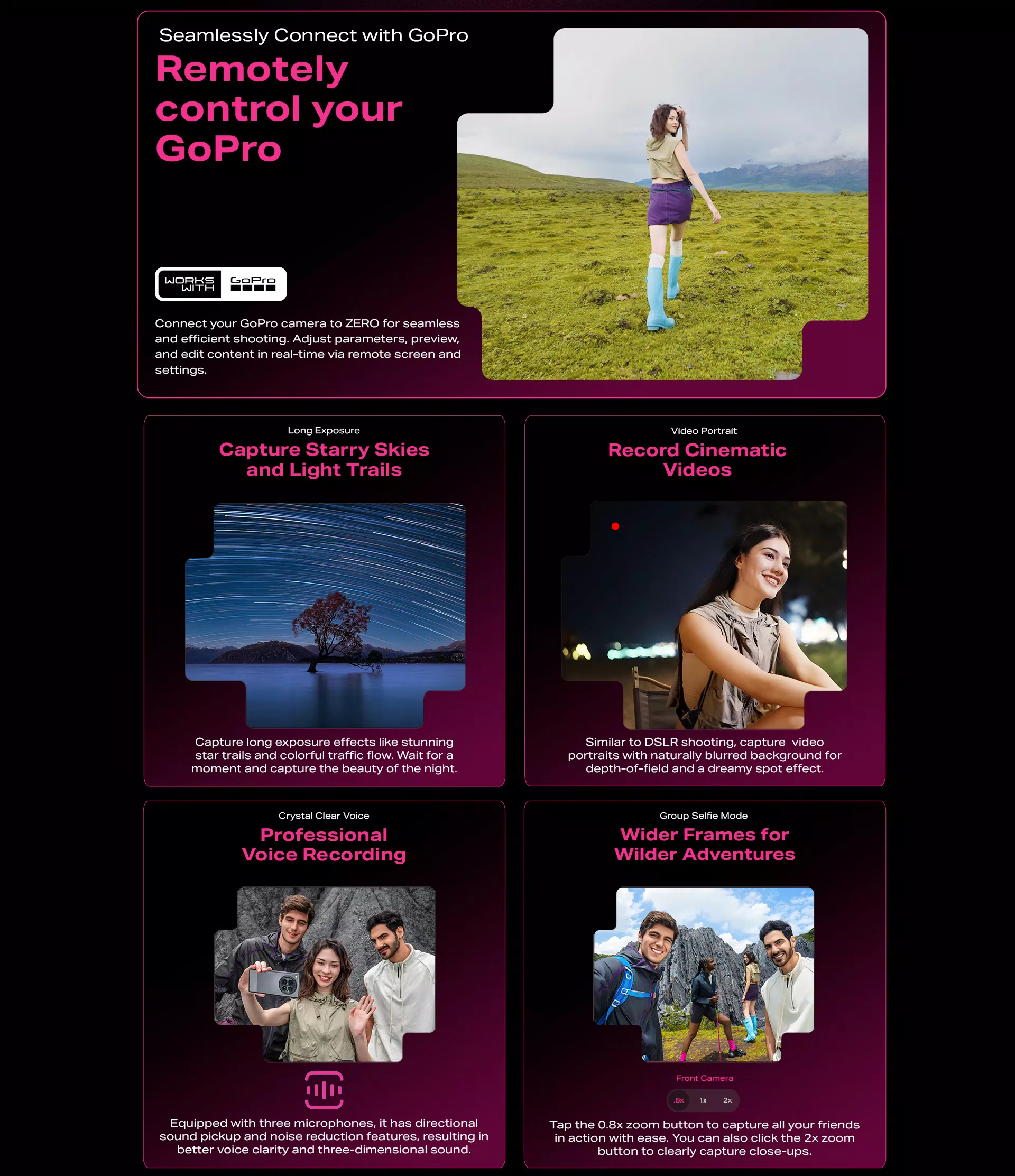 Một số tính năng camera của Infinix Zero 40 5G (Ảnh: Internet) Một số tính năng camera của Infinix Zero 40 5G (Ảnh: Internet)