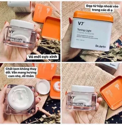 Một số đánh giá về vỏ hộp của dòng sản phẩm V7 Toning Light (Nguồn: Internet)