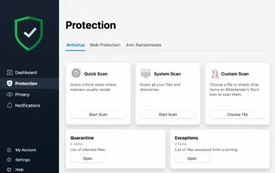 Các chế độ quét khác nhau trong ứng dụng Bitdefender (Ảnh: Internet) Các chế độ quét khác nhau trong ứng dụng Bitdefender (Ảnh: Internet)