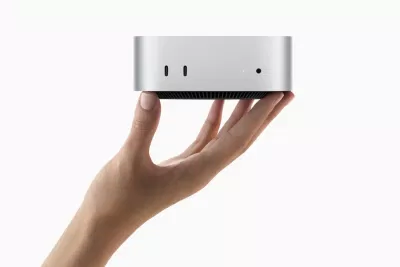 Mặt trước của Mac mini mới (Ảnh: Internet) Mặt trước của Mac mini mới (Ảnh: Internet)