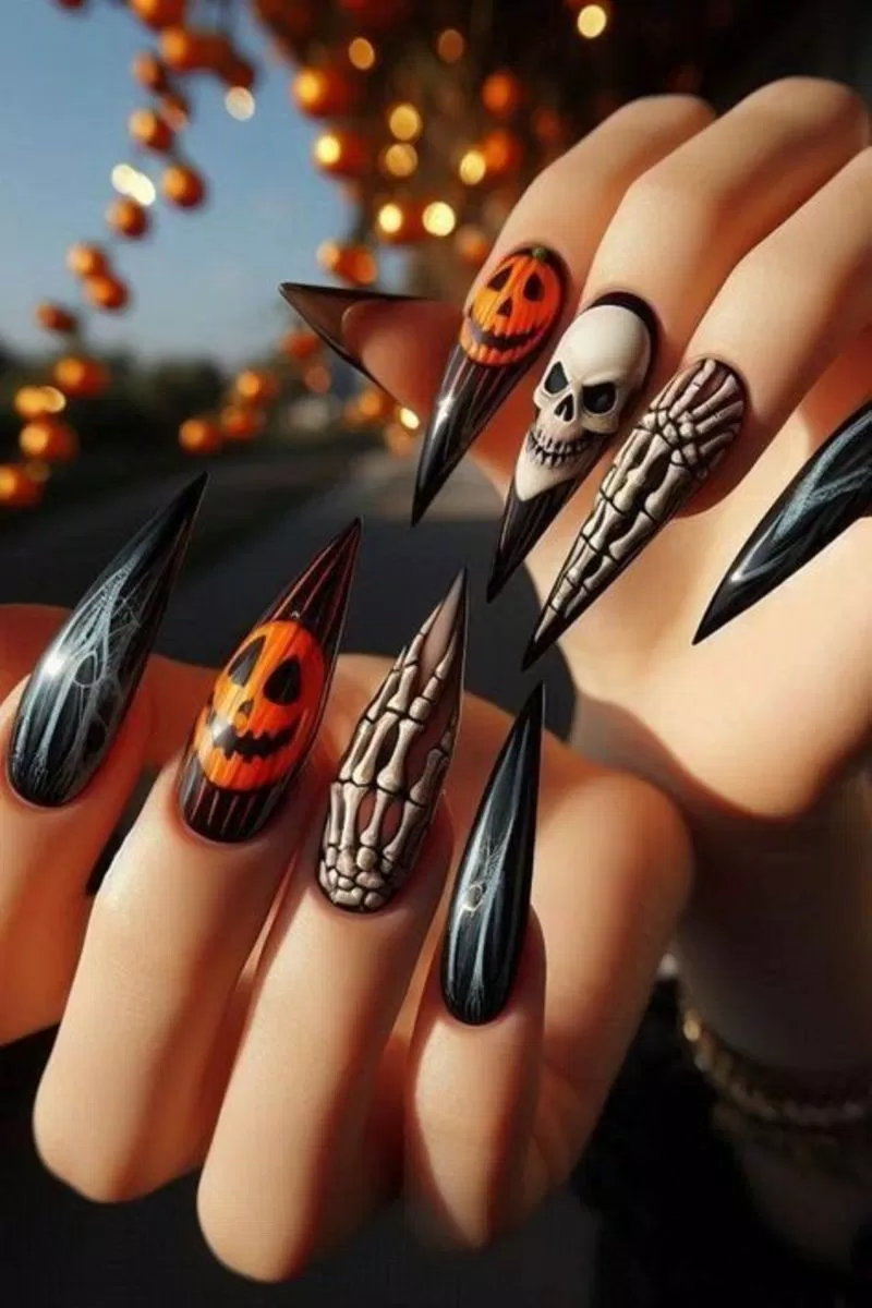 Những mẫu nail Halloween "ma mị"