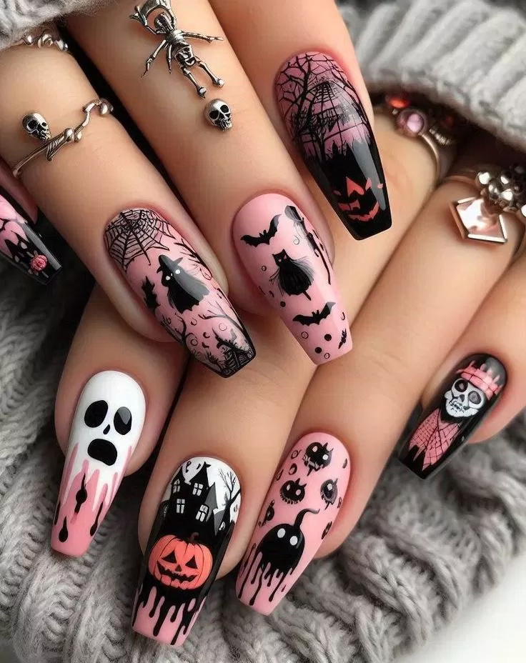 Những mẫu nail Halloween "ma mị"