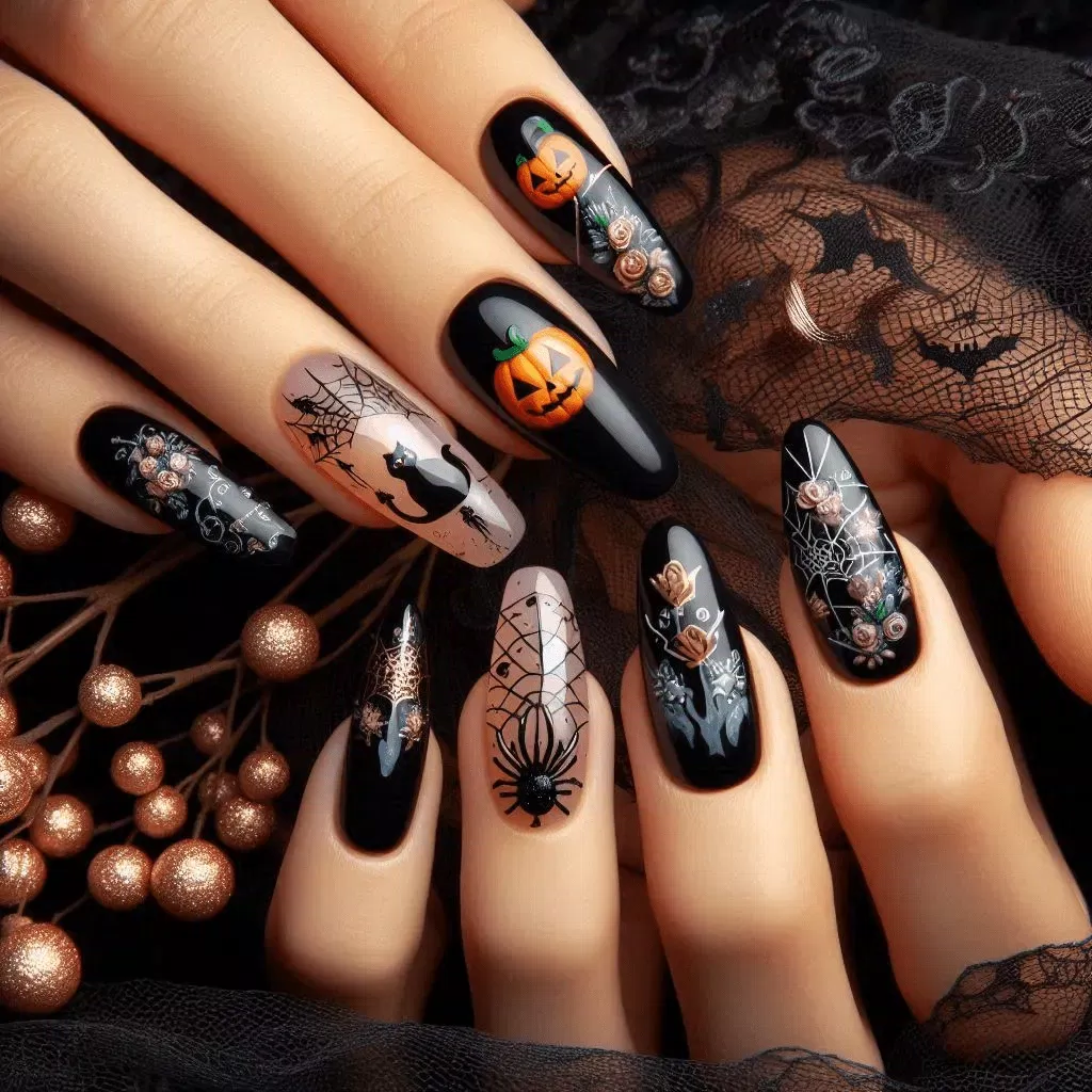 Những mẫu nail Halloween "ma mị"