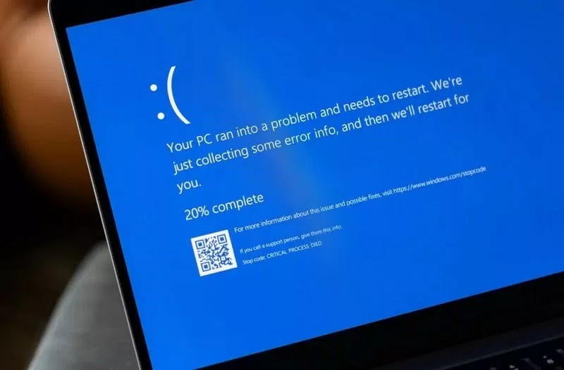 Lỗi màn hình xanh chết chóc mà một số người dùng gặp phải khi cài đặt Windows 11 24H2 (Nguồn: Internet)