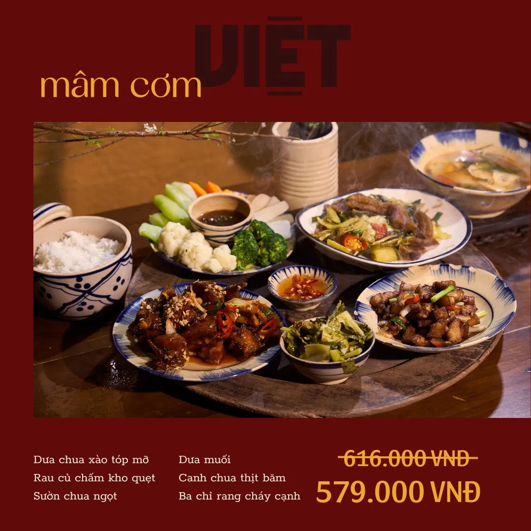 Mâm Son là nhà hàng hương vị Việt được nhiều bạn trẻ và gia đình yêu thích (Nguồn: Internet)