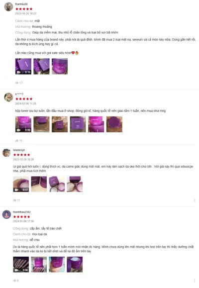 Đánh giá của khách hàng trên Shopee về toner pad Papa Recipe (Ảnh: Internet) Đánh giá của khách hàng trên Shopee về toner pad Papa Recipe (Ảnh: Internet)