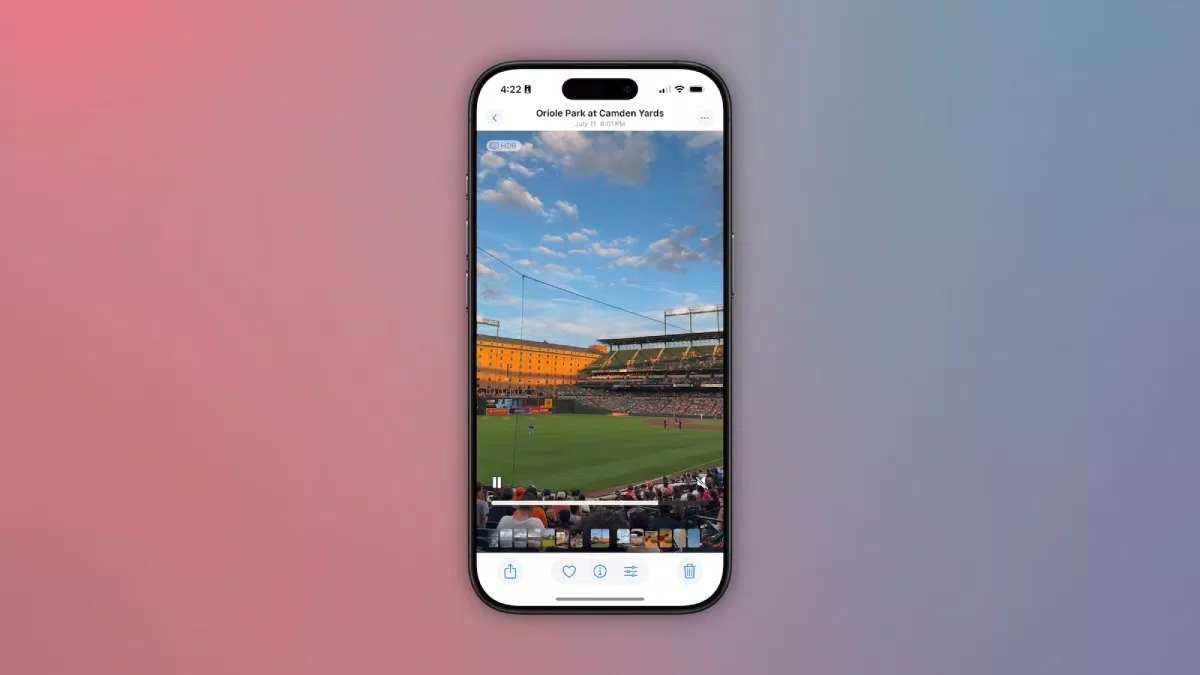 Thanh trượt thời gian video trong ứng dụng Ảnh nay đã được nâng cấp để hiển thị chính xác đến từng mili giây (Ảnh: Internet) Thanh trượt thời gian video trong ứng dụng Ảnh nay đã được nâng cấp để hiển thị chính xác đến từng mili giây (Ảnh: Internet)