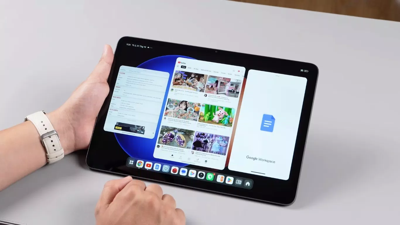 Xiaomi Pad 6S Pro có thể chạy cùng lúc 3 đến 4 ứng dụng (Ảnh: Internet) Xiaomi Pad 6S Pro có thể chạy cùng lúc 3 đến 4 ứng dụng (Ảnh: Internet)