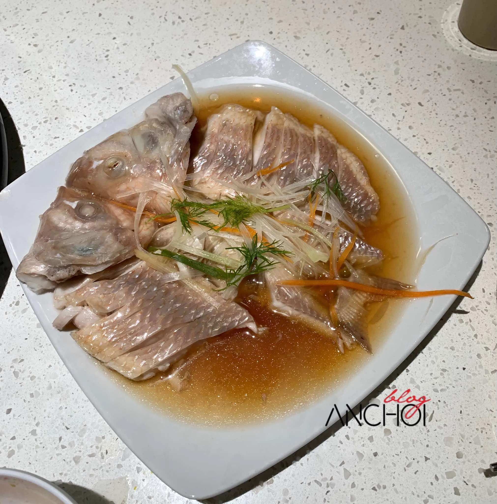Món cá hấp xì dầu tại Cloud Pot (nguồn: BlogAnChoi)