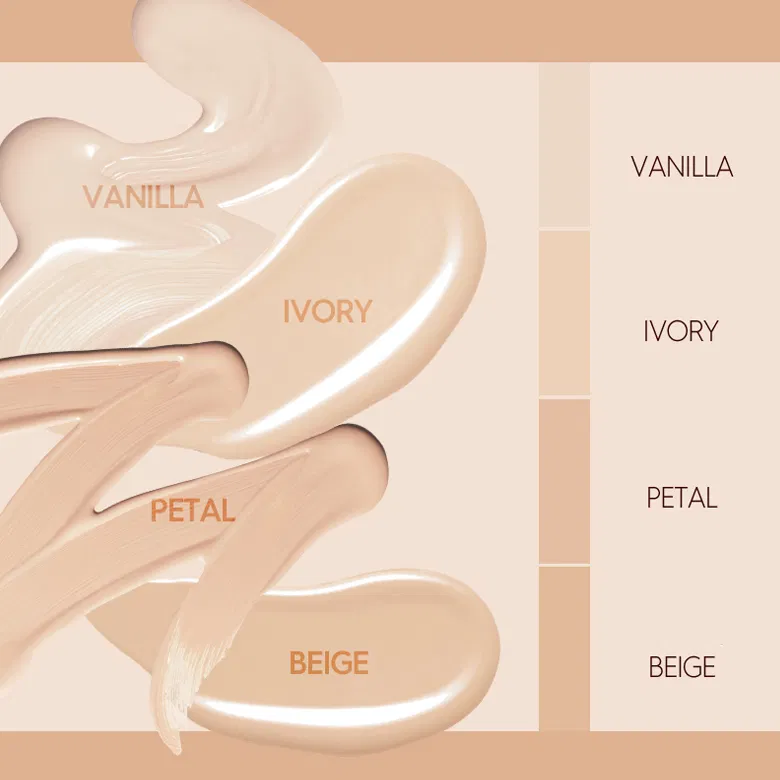 Bảng màu đa dạng, mù hợp với mọi tone da (Nguồn: Internet)