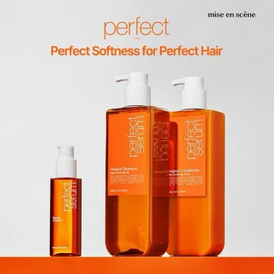 Bộ dầu gội-xả-dưỡng Mise en scene perfect serum original là sản phẩm đáng sử dụng (Nguồn: Internet)