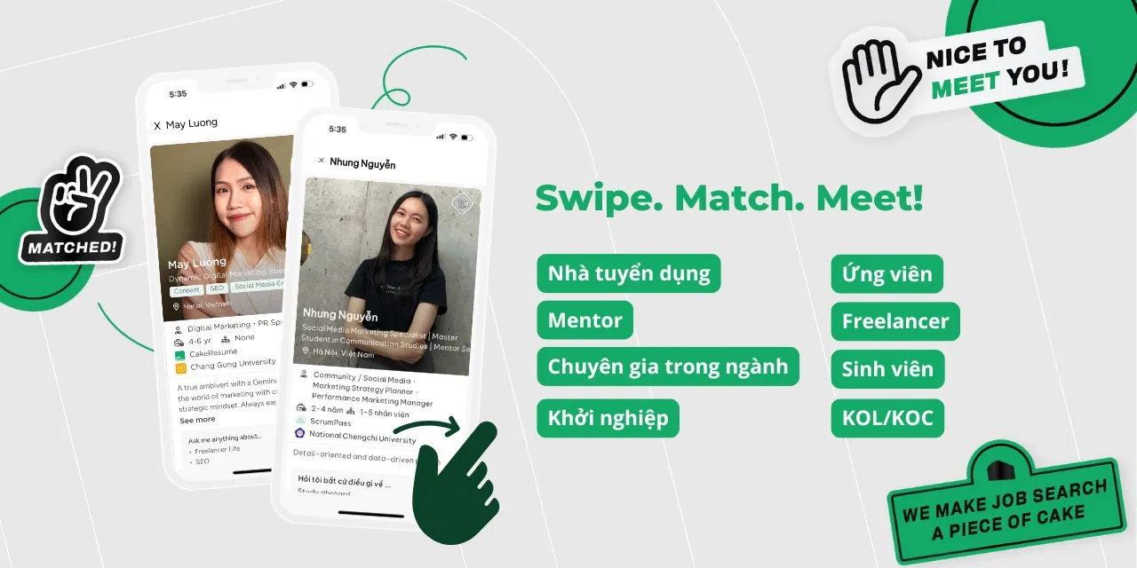 5 hiểu lầm thường gặp về networking Cake Meet công cụ tìm việc làm hiệu quả hướng ngoại Job Networking kết nối networking Networking là gì thông tin trò chuyện