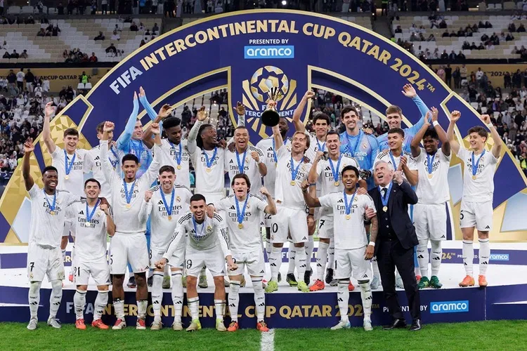 Real Madrid trở thành nhà vô địch đầu tiên của FIFA Intercontinental Cup 2024. Ảnh: Internet.