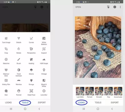 App chỉnh ảnh miễn phí tốt nhất 2025: Snapseed