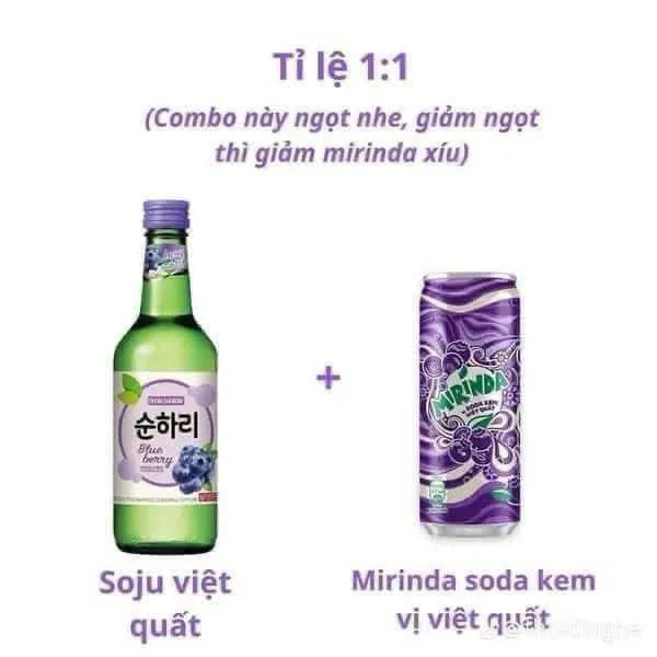 Những cách pha soju ngon bất bại trên bàn nhậu (Ảnh: Internet)